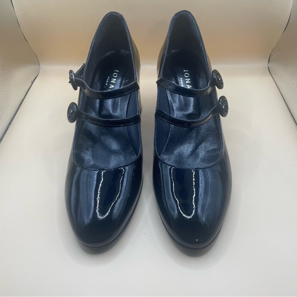 Black Patent Leather Jonak Paris Mary Jane Shoes Size 40 - Picture 6 of 11